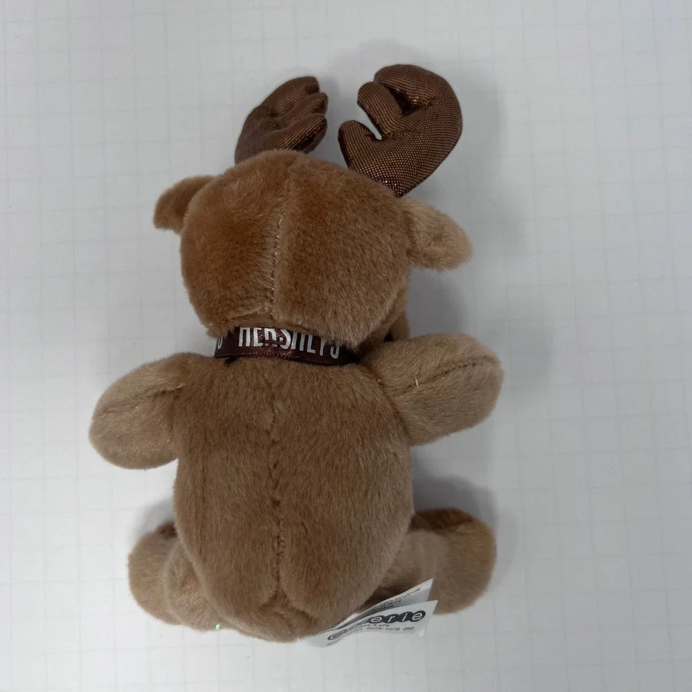 Galerie Hershey Reindeer 5 inch Brown Gold Metallic‎ Antlers Christmas Plush